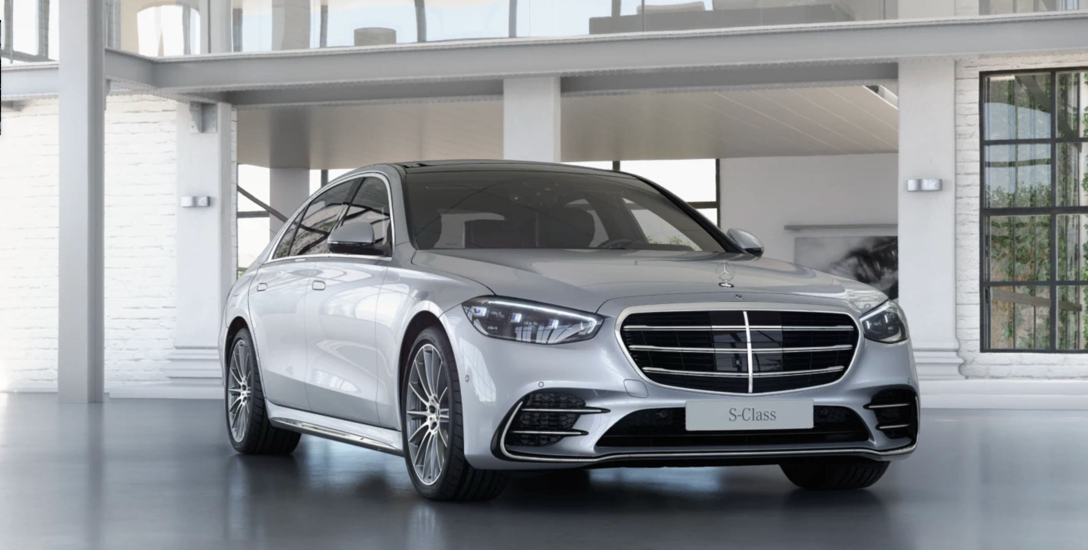 Mercedes - Benz S 400d LONG | nové auto skladem | od autorizovaného prodejce | stříbrná metalíza | super cena | online prodej | online nákup | autoibuy.com